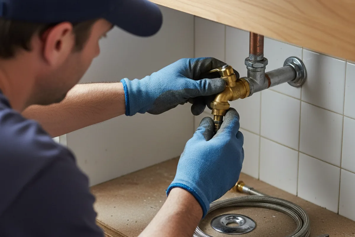 Shutoff valve and fitting work during Repiping in Oaks